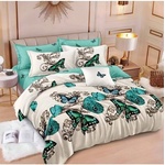 Johnny Home Спален комплект Johnny Home - S17923, 6 части, двулицев, 180 x 200 cm, бежов/зелен (S17923)