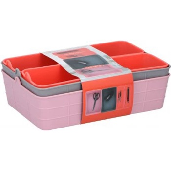 Image 1 of ALPINA ОРГАНАЙЗЕР ЗА СЪХРАНЕНИЕ alpina ГЪВКАВ К-КТ 4 ЧАСТИ РОЗОВ/СИН