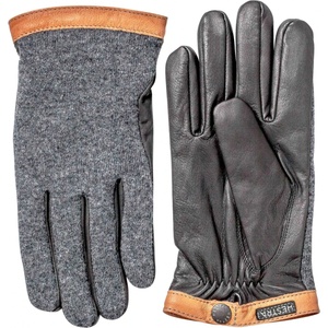 Hestra Ръкавици Hestra Deerskin Wool Tricot Gloves - Charcoal / Black - размер 6 (EU) (202-1475-0211)