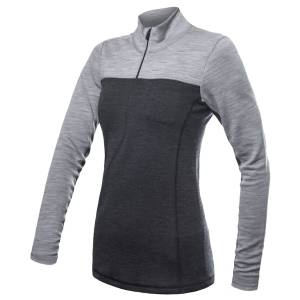 Sensor Merino Bold с дълъг ръкав и цип Размер: M / Цвят: сив