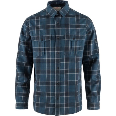 Fjällräven Övik Travel shirt LS indigo blue-dark navy