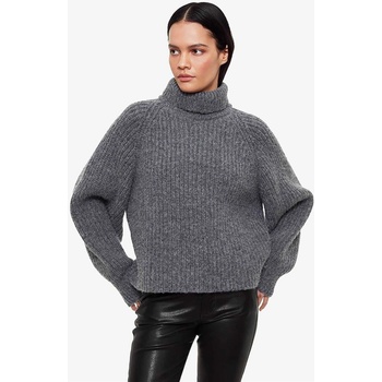 Madmext Дамски пуловер с поло яка mg843 - Антрацит 290534 - (290534_Антрацита)