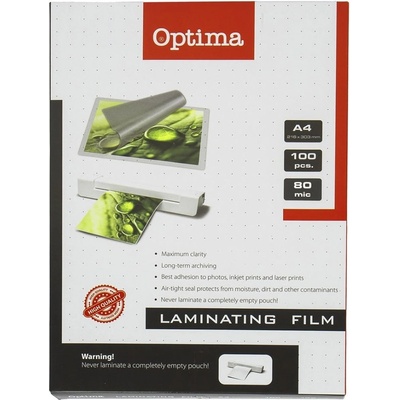 OPTIMA Ламиниращо фолио OPTIMA A/4 80 микрона гланц 100/cm 20281 (20281)
