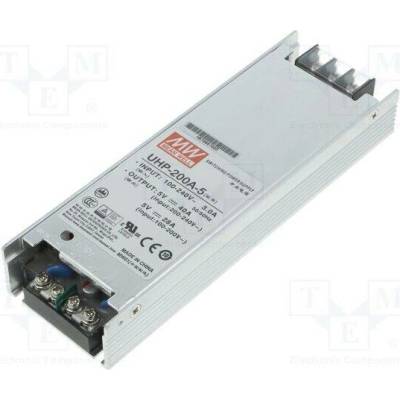 MEAN WELL UHP-200A-5 Napájecí zdroj: spínaný; pro LED displeje; 200W; 5VDC; 40A; OUT: 1
