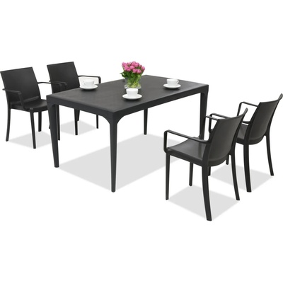 BICA Комплект за хранене в градината Oslo / Victoria 4 антрацит Bica (BC435ANT-4x351ANT)