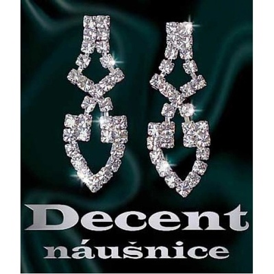 Gold Design Decent strass stříbřený GD434