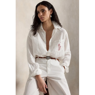 Ralph Lauren риза дамска от лен (211A12786)