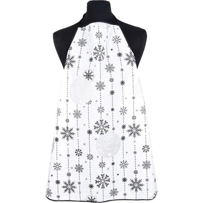 Forbyt Zástěra Vločka a baňka bíločerná