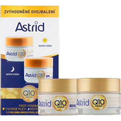 Astrid Q10 Miracle noční a denní krém 2 x 50 ml dárková sada