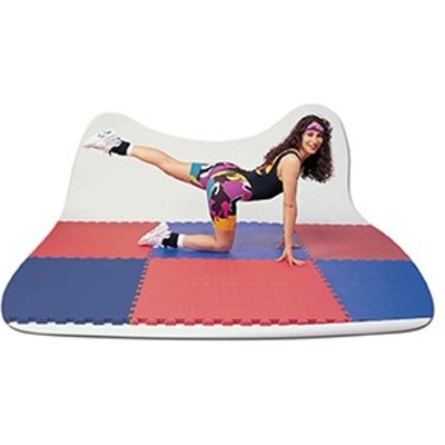 Lee Chyun Пъзел татами спортна постелка 100x100x4 см LEE червено-синя