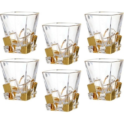 Bohemia Interactive 6 бр чаши за уиски по 310 мл Bohemia от серия Crack Gold (650458)