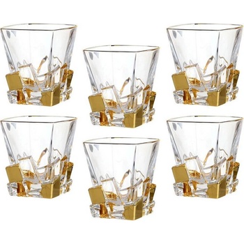 Bohemia Interactive 6 бр чаши за уиски по 310 мл Bohemia от серия Crack Gold (650458)