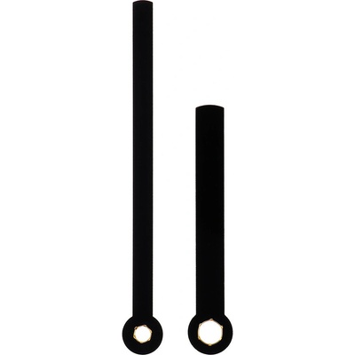 Kovové hodinové ručičky B10 (81 mm, 55 mm) - černé - Ručičky hodinové B10 pár