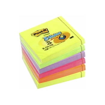 Image 1 of 3M Лепящи листчета Post-It Z-Notes R330 Rainbow неон 6бр