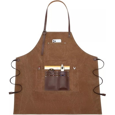 Canvasio plátená canvas pracovná zástera apron Hnedá