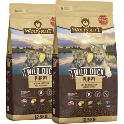 Wolfsblut Дивечова патица за кученца 2 x 12, 5 кг