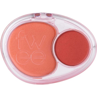 Fwee Mellow Dual Blusher Dvojitá tvářenka CR01 Juicy Smile 7,2 g