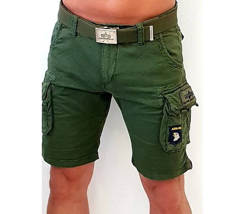 Alpha Industries Crew short Patch dark olive