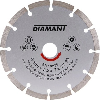 DIAMANT kotúč diamantový 150mm segmentový