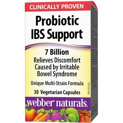 Webber Naturals Пробиотик IBS Support 7 млрд. активни пробиотици 30 V капсули | Webber Naturals (3222 WN)