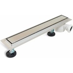 Balneo Комплект душ канал с капак 80 см Balneo Side-Drain, четкана неръждаема стомана (S-D 800)