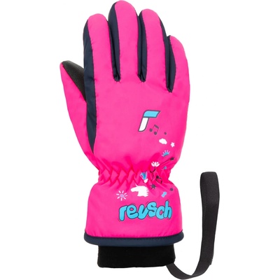 Reusch Детски ръкавици Reusch Kid's Kids Gloves - Pink Glo / Dress Blue - размер III (202-5108-0312)