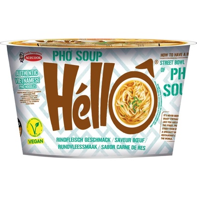 Hello Pho instantní rýžové nudle s hovězí příchutí 70 g