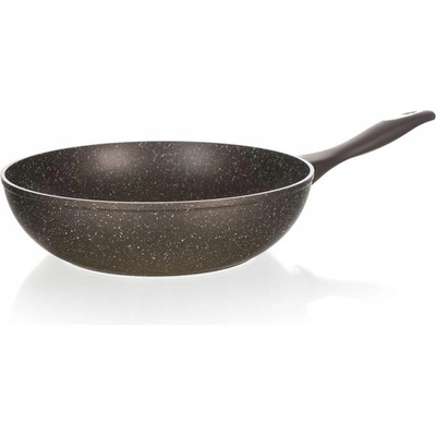 Banquet Pánev WOK s nepřilnavým povrchem GRANITE Dark Brown 28 cm