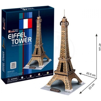 CubicFun 3D puzzle Eiffelova veža zlatá 35 ks