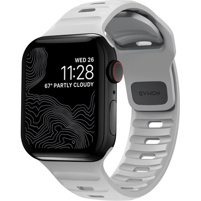 Nomad Sport Strap sportovní silikonový řemínek pro Apple Watch 41mm / 40mm / 38mm - S/M - šedý NM01959885 – Zbozi.Blesk.cz