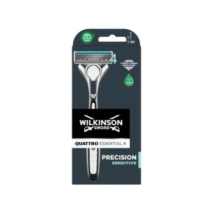 Wilkinson Sword Самобръсначка wilkinson sword quattro titanium sensitive + 1 бр. глави