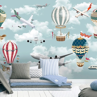 Art gift Детски фототапет - Самолети в небето
