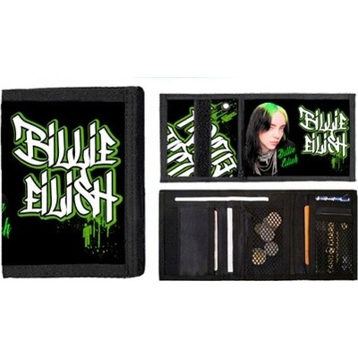 Billie Eilish Green Graffitti Logo peňaženka