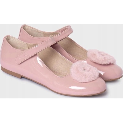 Mayoral balerinka 44389 laková bambulka na suchý zip růžová