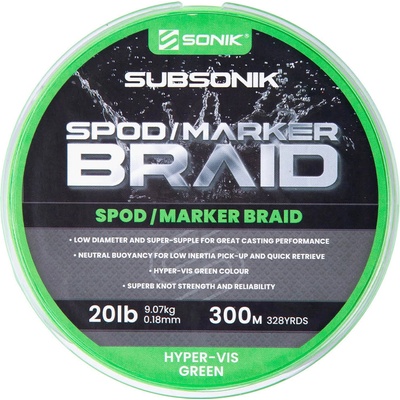 Sonik Šňůra Spod Marker Braid 300m 0,18mm 9,07kg