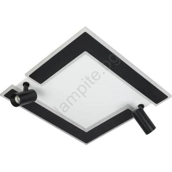 NEDES Led Димируем плафон led/80w/230v 3000-6500k черен + дистанционно управление (nd4096)