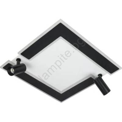 NEDES Led Димируем плафон led/80w/230v 3000-6500k черен + дистанционно управление (nd4096)