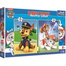 Puzzle Trefl Oboustranné Tlapková patrola Chase Marshal a Sky BABY MAXI 2x10 dielov