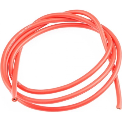 RUDDOG 13AWG/2,6qmm silikon červený/1m