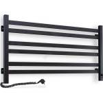 Vertaduro - Радиатор за баня тип стълба с термостат AVA, 181W/230V, 50x90 cm, IP44, черен, ляв (VR0110)