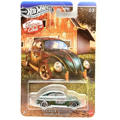 Mattel Hot Wheels Vintage Club 1968 Silver Series Volkswagen Classic Bug