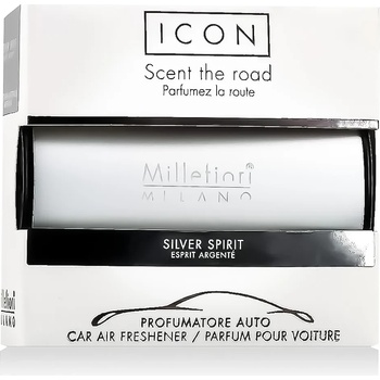 Millefiori Icon Classic Magnolia Blossom & Wood Ароматизатор за автомобил 47 g тип Silver Spirit