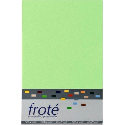 Scanquilt Prestieradlo froté zelenkavé 180x200