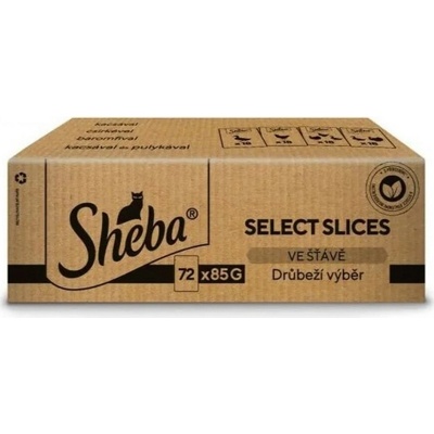 Sheba drůbeží výběr ve šťávě cat 72 x 85 g