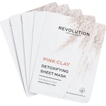 Revolution Skincare Pink Clay Лист маски за лице, 5 броя