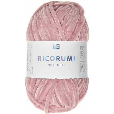 Rico Design Ženilková priadza Ricorumi Nilli Nilli odtieň 007 stredne ružová - 1 ks