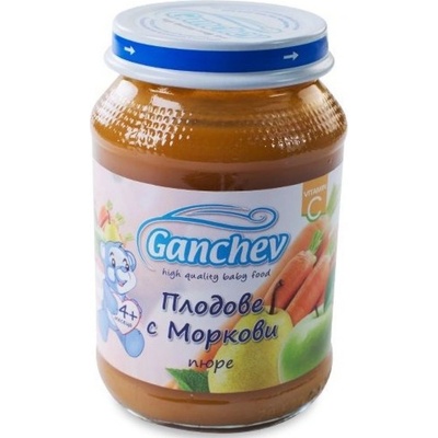 Ганчев пюре плодове с моркови - 190 г