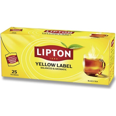 Lipton černý čaj Yellow Label Tea 25 ks 25 x 2 g