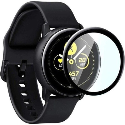 gLine Удароустойчив протектор силиконов за часовник gLine PET с черен кант за Samsung Galaxy Watch 46mm, Прозрачен/Черен (15577)