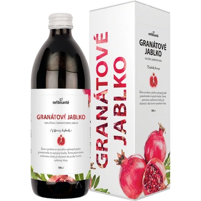 Nefdesanté GRANÁTOVÉ JABLKO 100% šťáva z granátového jablka s přídavkem vitamínu C 0,5 l 0,5 l